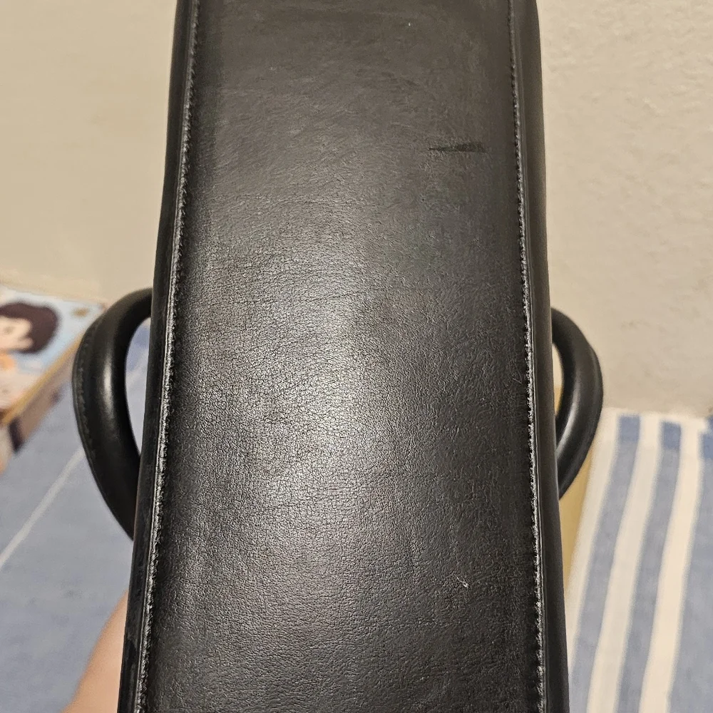 Coach Black Floral Satchel - Picture 5 of 6